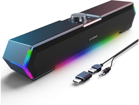 LENRUE G11 Desktop Speakers Touch 1