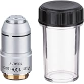 AmScope PA100X 100X Oil Plan Achromatic Microscope Objective | 100X (Oil) Plan Achromatic Microscope Objective Lens