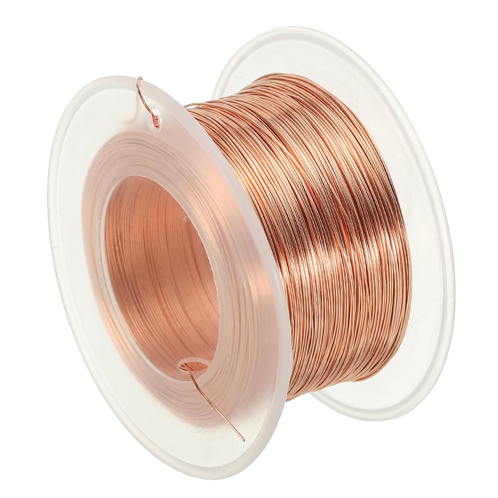 PATIKIL 439.63 Feet Solid Bare Copper Wire,26 Gauge 99.96% Pure Copper Wire 0.4mm Soft Beading Wire Metal Plant Stem Ties for Jewelry Craft (134m)