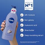 NIVEA Shea Daily Moisture Body Lotion 16.9 fl oz Hydrating Dry Skin view 3