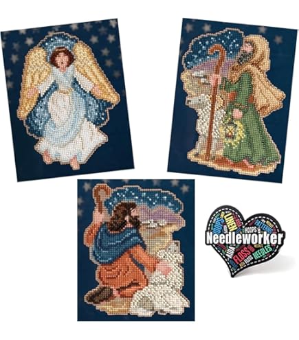 Mill Hill Nativity Cross Stitch Kit - Trilogy Set With Glass Beads & Buttons