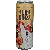 Aura Bora Herbal Sparkling Water Cactus Rose, 12 Ounce