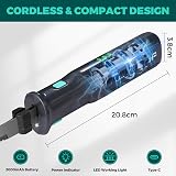 HAUSHOF Cordless Electric Carving Knife Set 8V with 2 Blades & Fork view 3