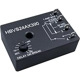 Model 253 Adjustable Fan Delay Timer，12-390s Off Delay for HVAC Blower Fan | 12-390s Post-Purge Off Delay Control，18&ndash;30 VAC，resets on power loss.for furnaces, air handlers,blower motor applications