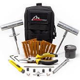 Boulder Tools - Compact Tire Repair kit with Molle Storage Pouch. Heavy Duty Universal Tire Plug Kit, Easily Stores Inside Yo