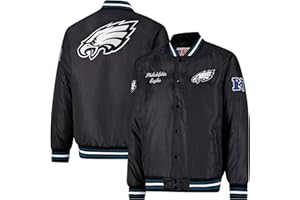 Ultra Game Mens NFL Official Supreme Satin Jacket