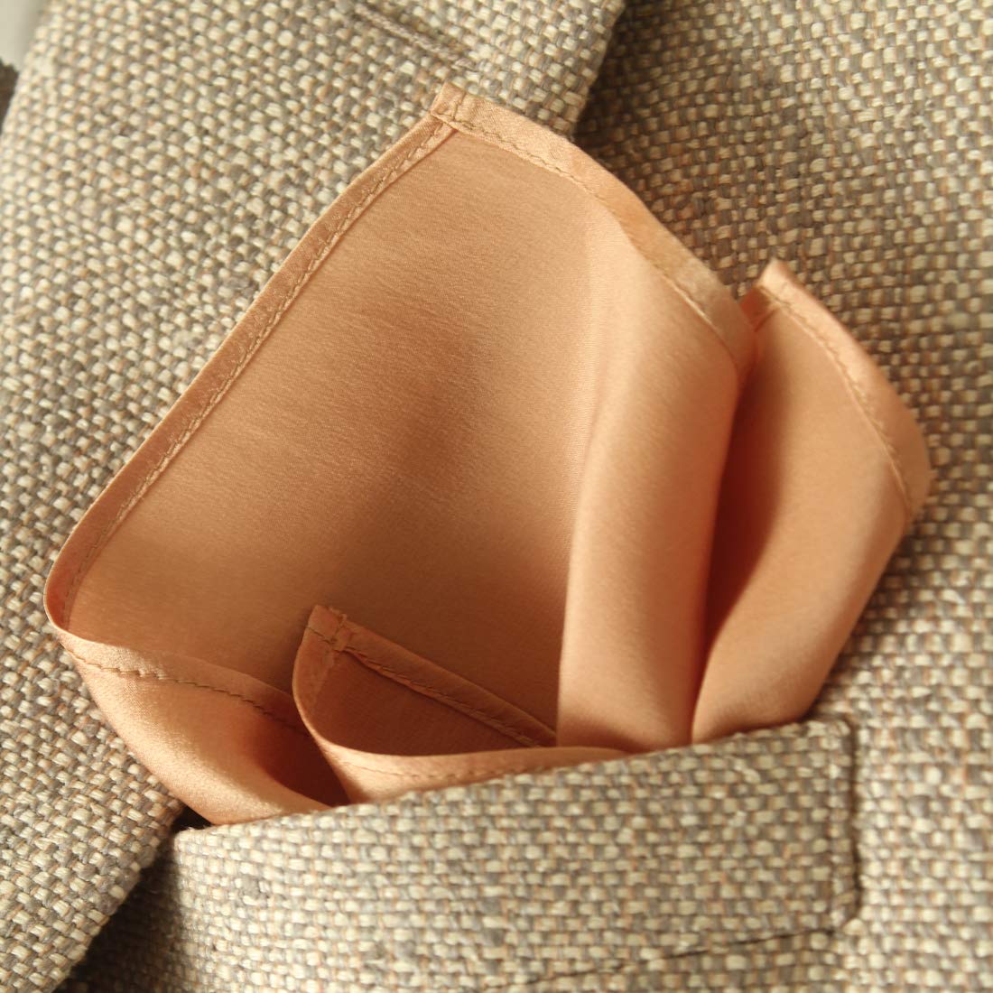 22 Colors Creamy Satin Silk Pocket Squares by Royal Silk 16 Size Pocket Squares Clothing, Shoes