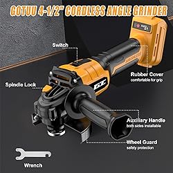 Cordless Angle Grinder Compatible with DEWALT 20V