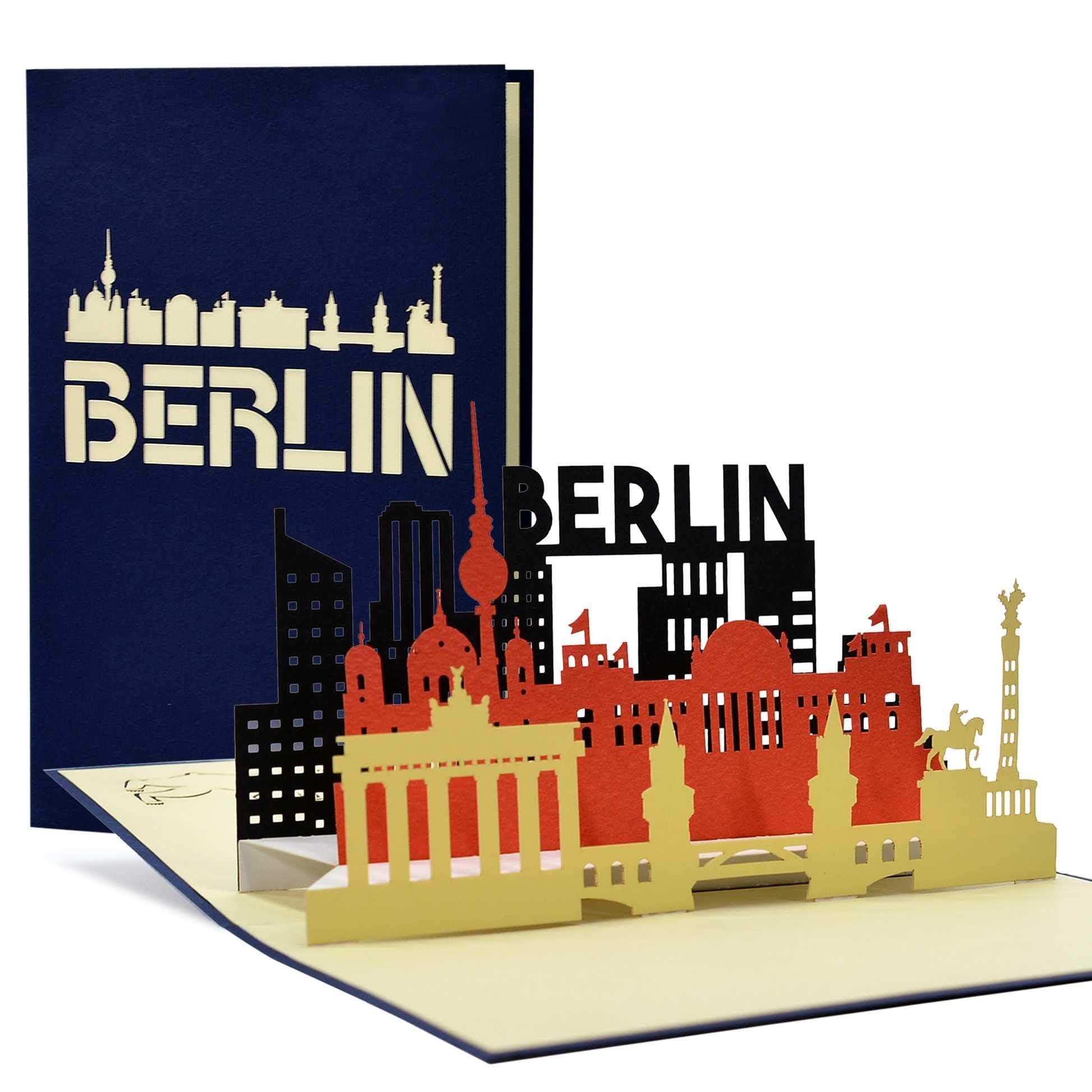 Diese-Klappkarten Travel Voucher Berlin, Weekend I City Trip Berlin as Pop Up Card, Gift, Gift Ideas, Gift Voucher, City Trip, A109