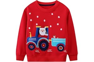 Hongshilian Unisex Kids Cute Cartoon Cotton Sweater Shirt
