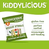 Kiddylicious Veggie Straws 4 Packs 4 x 4 Delicate Baby Snacking 9+ Months view 3
