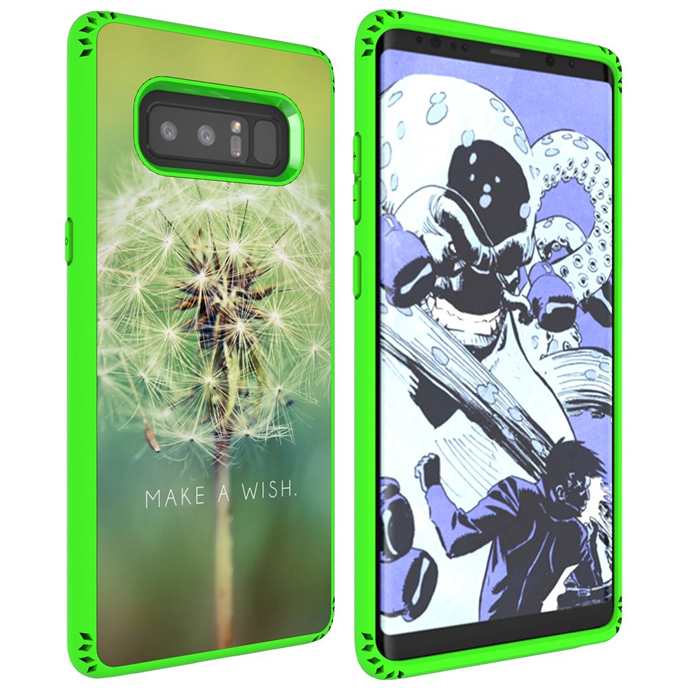 Galaxy Note 8 Case, MagicSky Shockproof Slim Corner Protection with Resilient Shock Absorption Rubber Protective Case Cover for Samsung Galaxy Note8 (2017) 6.3 Inch - Dandelion