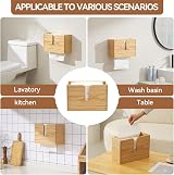 KIRIGEN Wood Wall Mounted Paper Towel Dispenser Natural Finish view 4