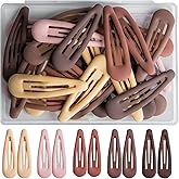30PCS Non-Slip Metal Hair Clips, 4.8cm/1.89 Inch Small Barrettes Hair Accessories for Women and Girls (5 Colors)