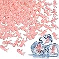 Messar 200 Pieces Mini Plastic Babies, 1 Inch Baby Doll for Baby Shower Party Favors Ice Cube Game Party Decoretions Baby Bathing and DIY Crafting (Rose Red)