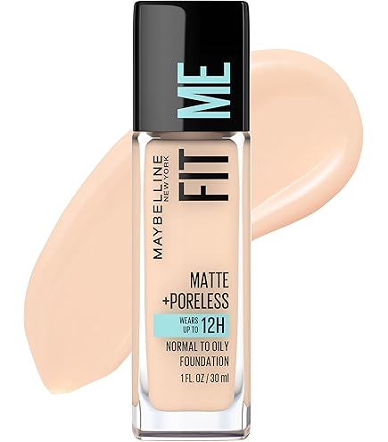 Amazon.com: Maybelline Fit Me Dewy + Smooth Foundation, Ivory, 1