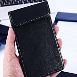 Luxylei Black PU Leather Restaurant Bill Holder Magnetic Closure Menu Holder view 6