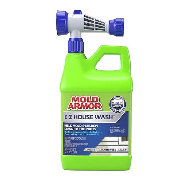 MOLD ARMOR 64 OZ. E-Z HOUSE WASH – BRICK, CONCRETE, TRIM & SIDING CLEANER