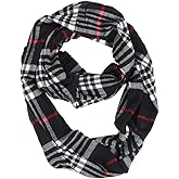 TZ Promise Unisex's Infinity Scarves Tartan Plaid & Checks Soft Long for Cold Weather Winter