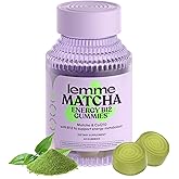 Lemme Matcha Superfood Energy Gummies with Organic Matcha Green Tea, Vitamin B12 and Antioxidant CoQ10 to Support Cellular Energy, Metabolism & Healthy Skin - Gluten Free, Non GMO (60 Count)