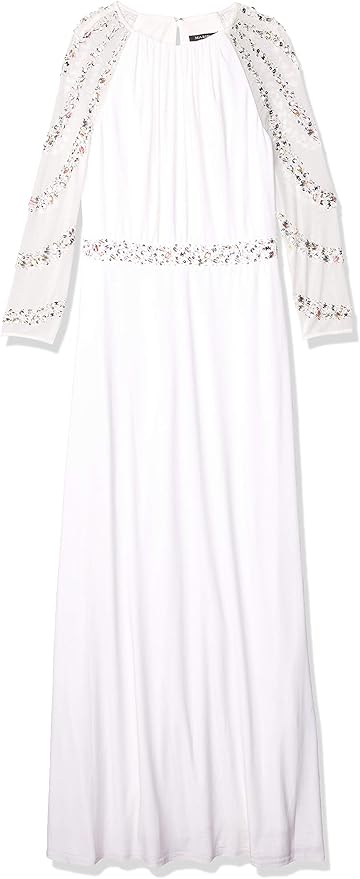 marina long beaded gown