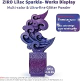 ZIRO Glitter Multicolor PLA Filament 1.75mm 1kg Lilac Sparkle Slow Color view 6