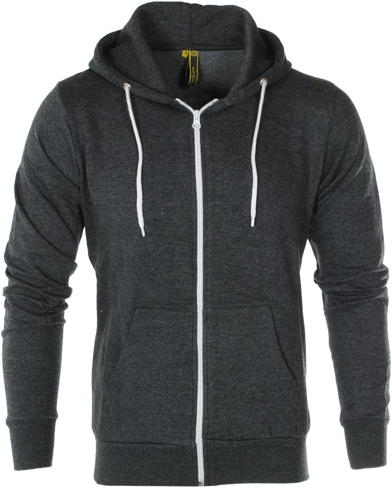 Apparel Flex Fleece Zip Up Hoody Hoodie Jumper Mens Size
