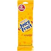 JUICY FRUIT Original Chewing Gum Bulk Candy Individually Wrapped 45 Ct 3 Pk | Original flavor gum pack; individually wrapped gum for on-the-go travel, office, car, purse, desk, pantry