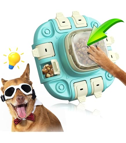 Aluckmao Dog Puzzle Toy - Interactive Food Feeder & Treat Dispenser, Mental Stimulation Game For Small Medium Dogs