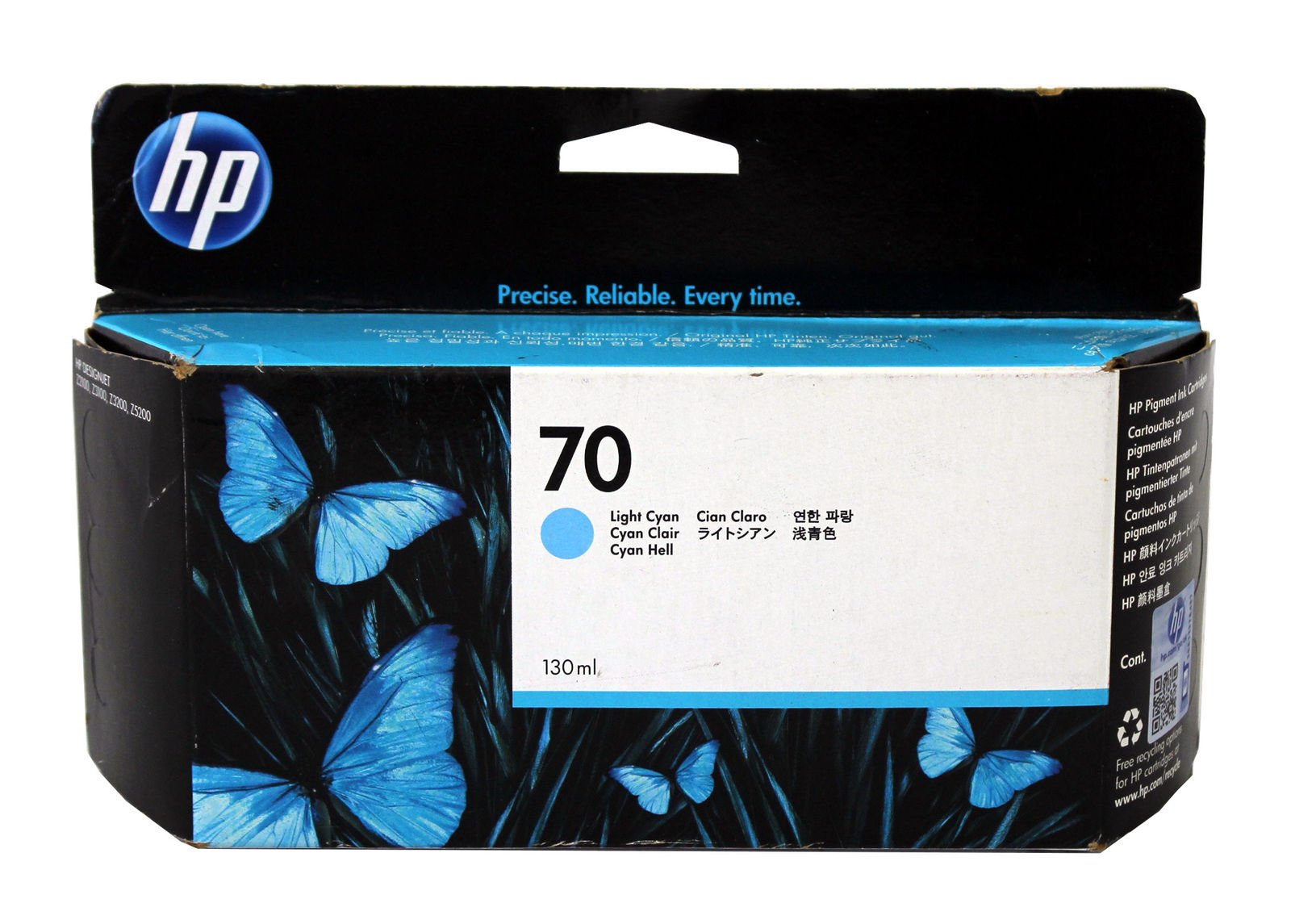 HP Original No.70 Light Cyan Ink Cart 130ml โ image 1