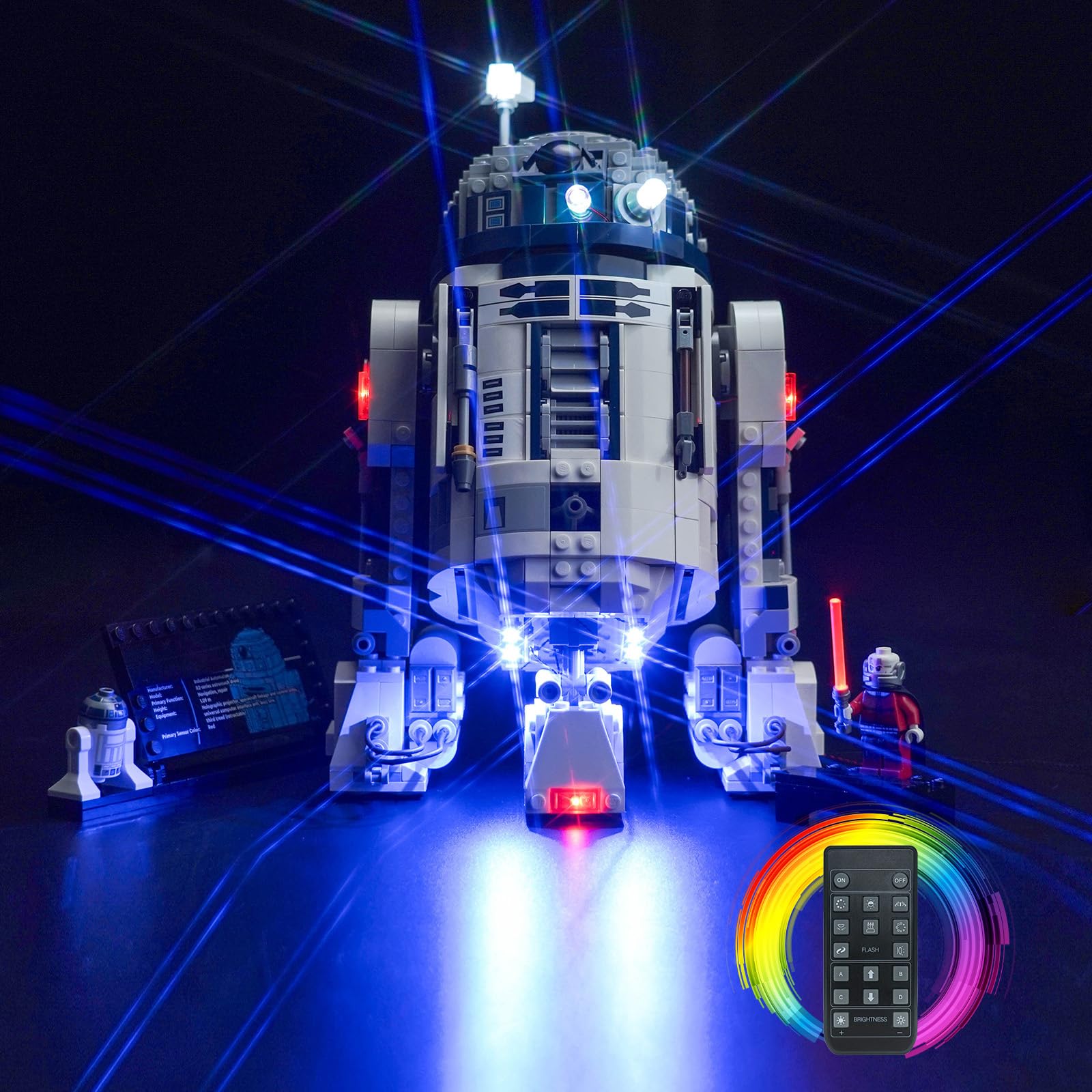 Remote Control Light Kit for Lego 75379 R2-D2 (No Lego), Led Light Set for Lego R2-D2 Creative Toys — image 1