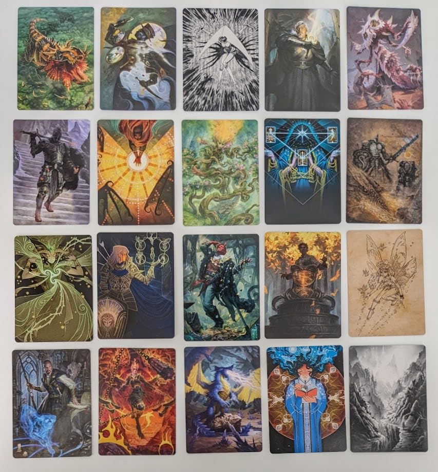 Magic: The Gathering Art Series Collection Cards, 100-Card Premium Illustrated Set, Fantasy Artwork
