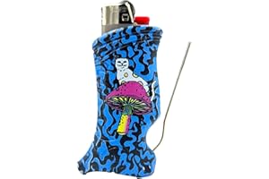 Toker Poker - Bic Lighter Case Multi Tool, Rip N Dip Lord Savior Collection - All Inclusive Tool for Camping and Other (Psychedelic)