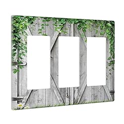 Rustic Plant Florets Animals Vintage Dark