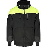 RefrigiWear Freezer Edge Hooded Sweatshirt, Zip-Up Hoodie for Men, Breathable, Grip Assist, 4-Way Stretch