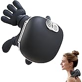 Luxulist Neck Massager for Pain Relief with Deep Tissue Massage and Heat, Bionic Hand Neck and Shoulder Massager for Back Relaxation Home Office Travel