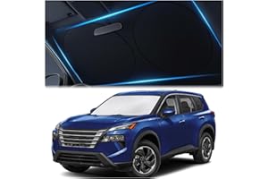 Magnelex Car Windshield Sunshade – Double-Layer Design for 2X Heat Blocking, Blocks UV Rays, Foldable Sun Shade for Cars, Trucks & SUVs, Keeps Interior Cooler, Medium (59 x 31 in)