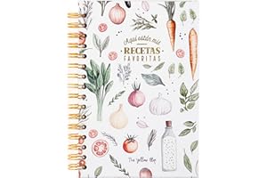 The Yellow Clip - Recetario de Cocina en blanco para 100 recetas, Libreta de Recetas, Recipe Notebook, Recipe Book Blank (Morado) (Ingredientes)