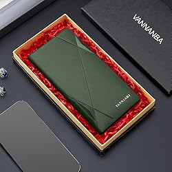 VANNANBA Long Slim Wallet for Men RFID Blocking
