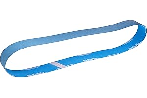 Norton BlueFire R823P Benchstand Abrasive Belt, Waterproof, Polyester Backing, Zirconia Alumina, 2" Width, 72" Length, Grit 120 (Pack of 10)