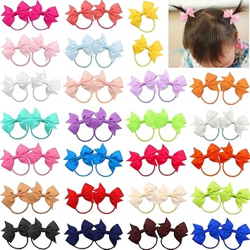 baby hair ties with bows