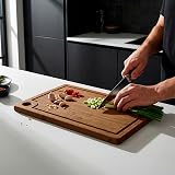 LARHN 3-Piece Carbonised Bamboo Chopping Board Set 34x22/29x19/24x16 cm view 8
