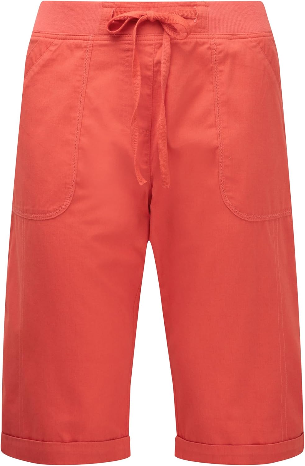 Cotton Traders Womens Ladies Holiday Everyday Long Shorts Orange 24