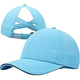 Girls Criss Cross Ponytail Hat Mesh Baseball Cap Kids Quick Dry Ponycap Hats Outdoor Summer Sports Hat Age 7-12