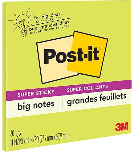 Amazon.com : 4A 4 Pads Big Sticky Notes 15 x 15 Inches
