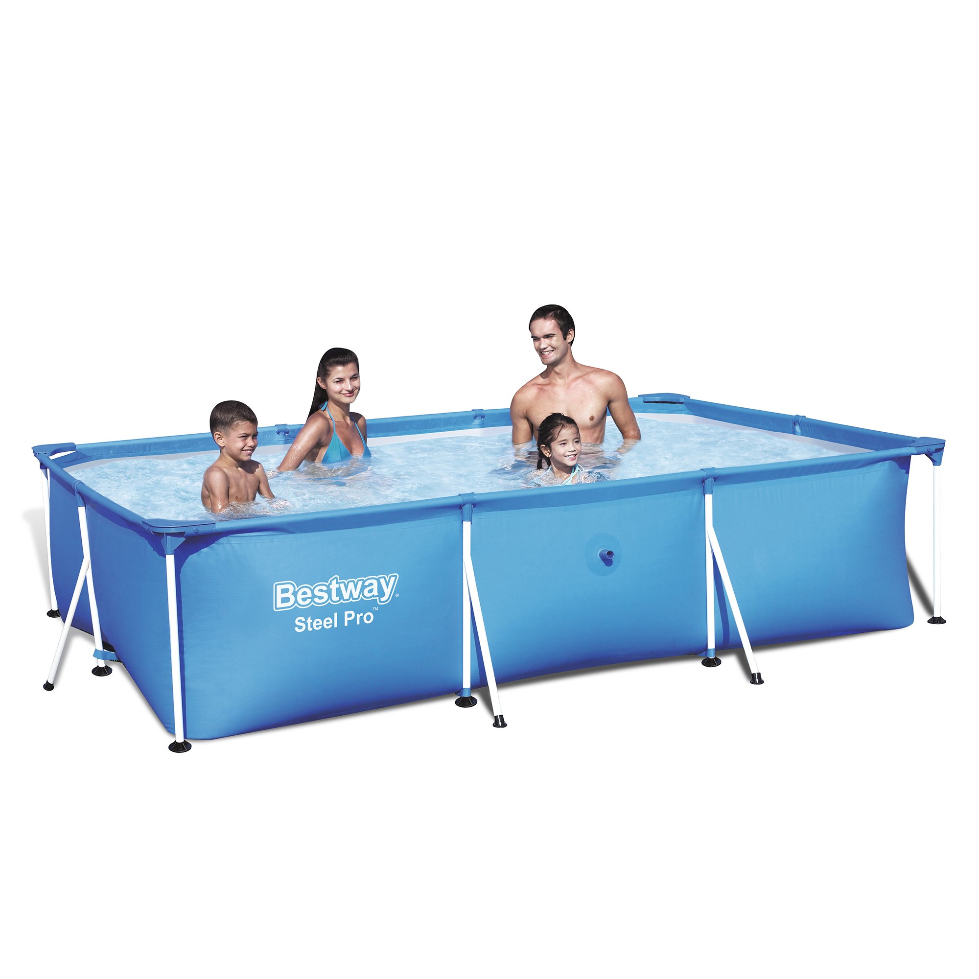 Bestway BW56404 Steel Pro Frame Above Ground Pool, Blue, 9 ft/10-Inch