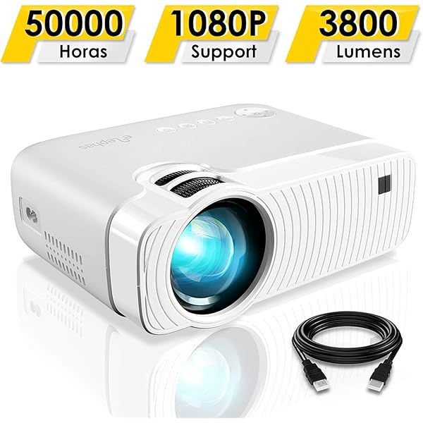 para ELEPHAS Proyector portátil de vídeo Mini Elephas LED, 1080P ...