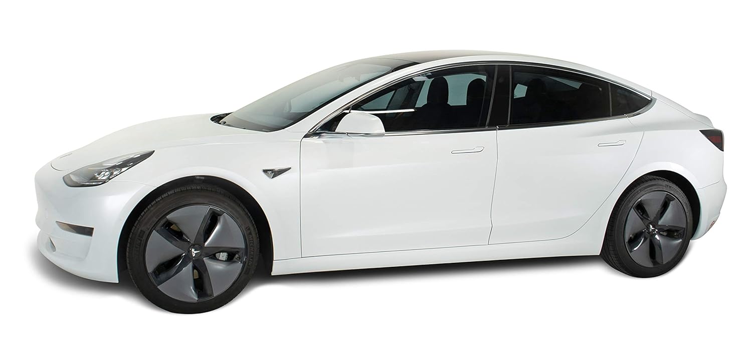 Nikola Pro Tesla Model 3 Door Handle Wrap Kit Pearl White Multi Coat