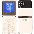 2G Flip Phone for Seniors, 2.6 inch Screen Dual SIM Unlocked Flip Cell Phone, Big Mobile Phone with 1400mAh Battery, Flashlight, Camera & Dial, for Kids, Elderly