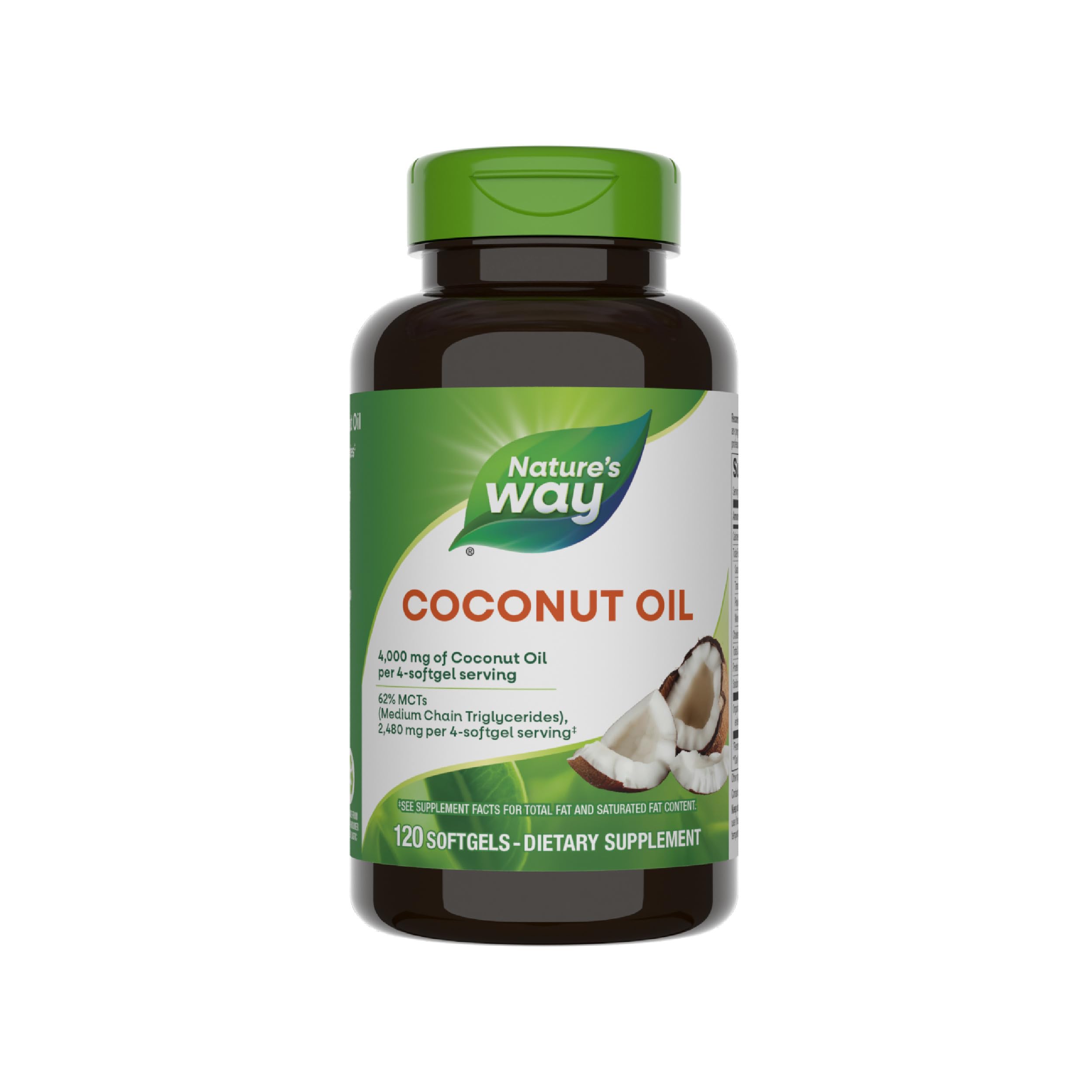 Nature's Way Coconut Oil Capsules - Pack of 120